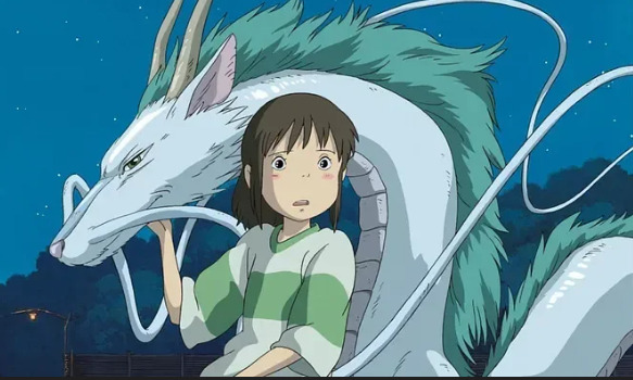 Screenshot of a scene from spirited away