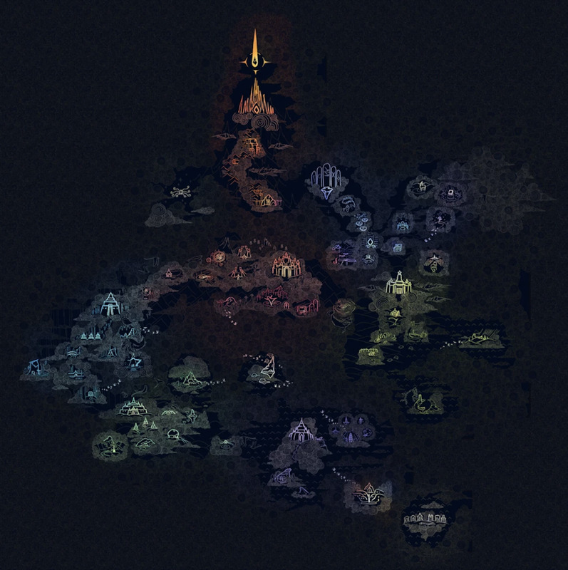 In-game map of Sky: Children of the Light