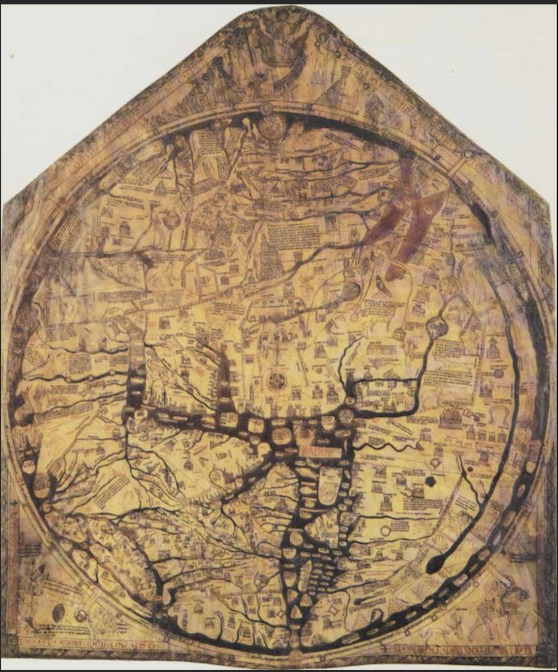 Screenshot of the full Hereford Mappa Mundi 

