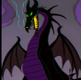 Screenshot of Maleficent in dragon form from sleeping beauty