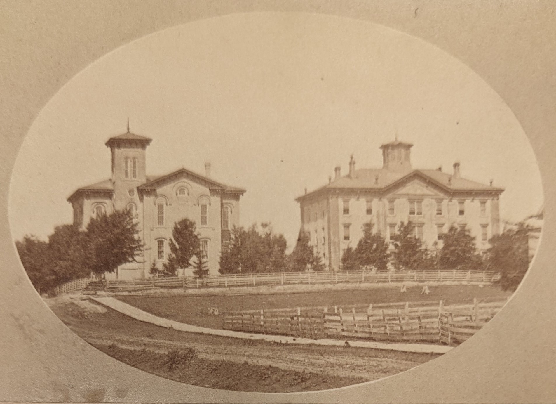 Old Main and Conservatory - about 1890