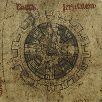 Focus on Jerusalem on the map