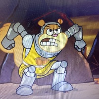 Sandy in medieval-inspired armor
