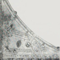 French caption in the bottom left margin of the Hereford Mappa Mundi