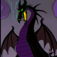 Screenshot of maleficent in dragon from sleeping beauty
