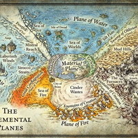 Dungeons and dragons inner planar map
